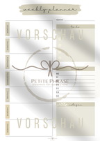 Wochenplaner | digital zum Ausdrucken | 1 Person