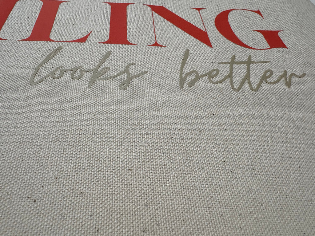 Jute Shopper – „smiling looks better“