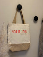 Jute Shopper – „smiling looks better“