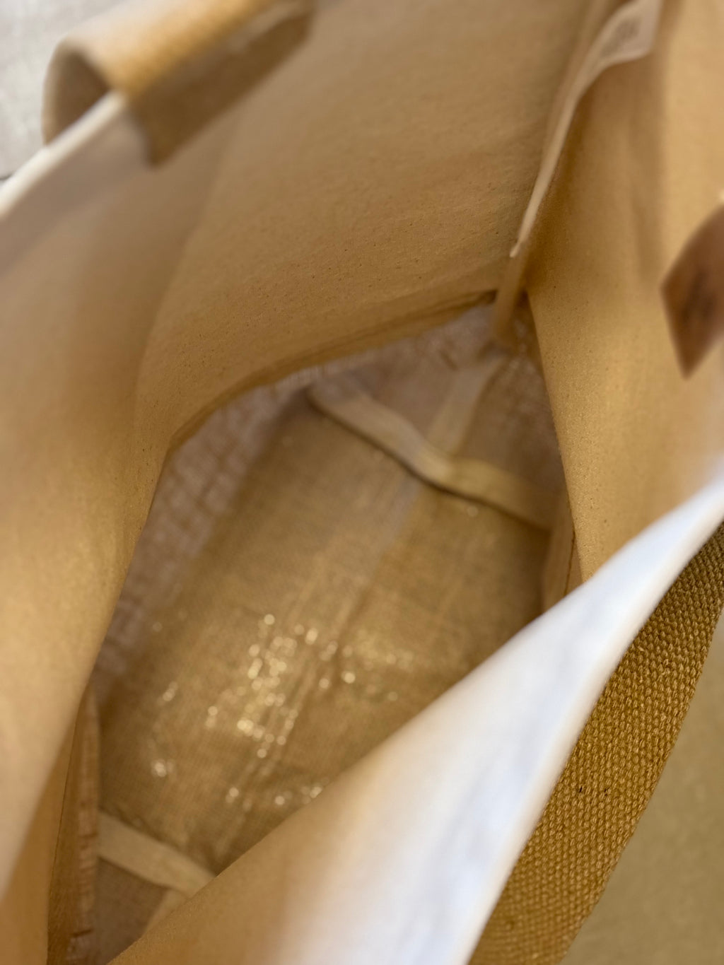 Jute Shopper – „smiling looks better“