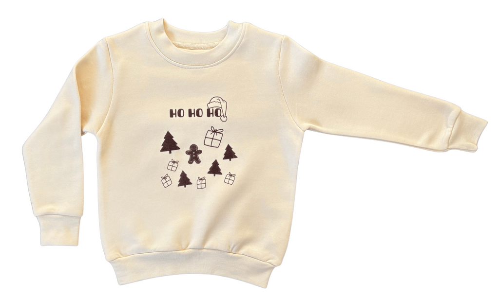 Weihnachtspullover Baby Kinder | Natural Christmas HoHoHo | mit Bio-Baumwolle in Zertifizierung