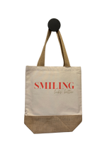 Jute Shopper – „smiling looks better“