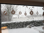 Fensterbild wiederverwendbar Winter | Weihnachtskugeln| Sticker Aufkleber Fenstersticker Fensteraufkleber