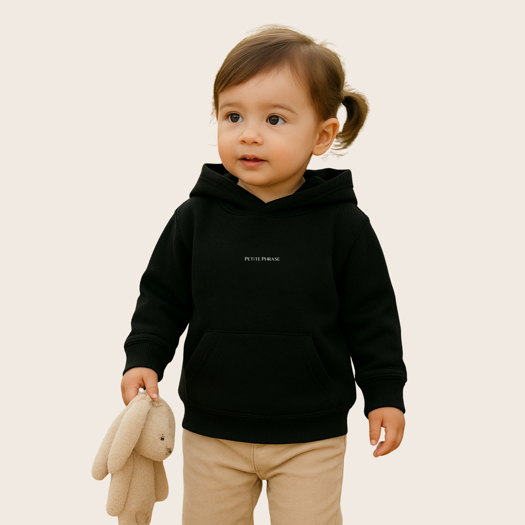 Baby Kinder Hoodie | Late but worth it | mit Bio-Baumwolle in Zertifizierung