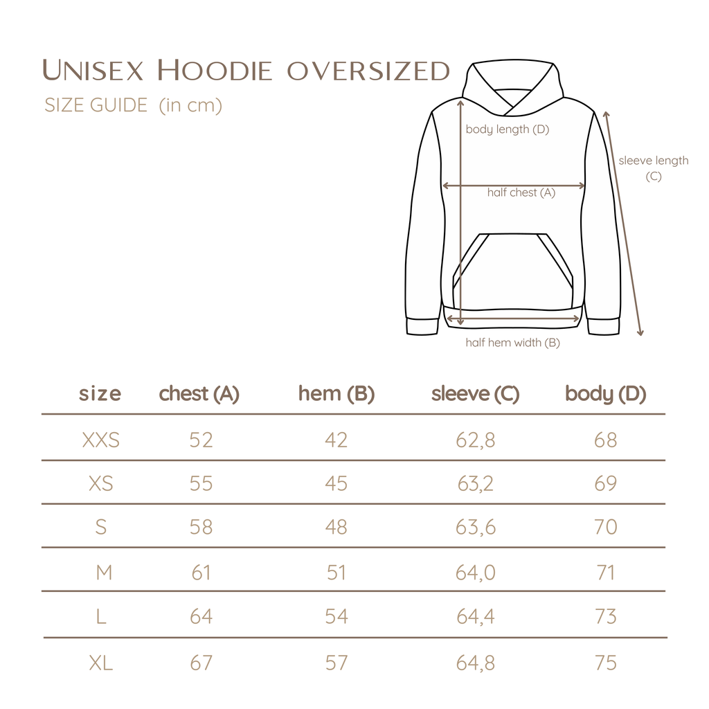 Heavy Oversize Hoodie Sand | Élégant Toujours | mit Bio-Baumwolle