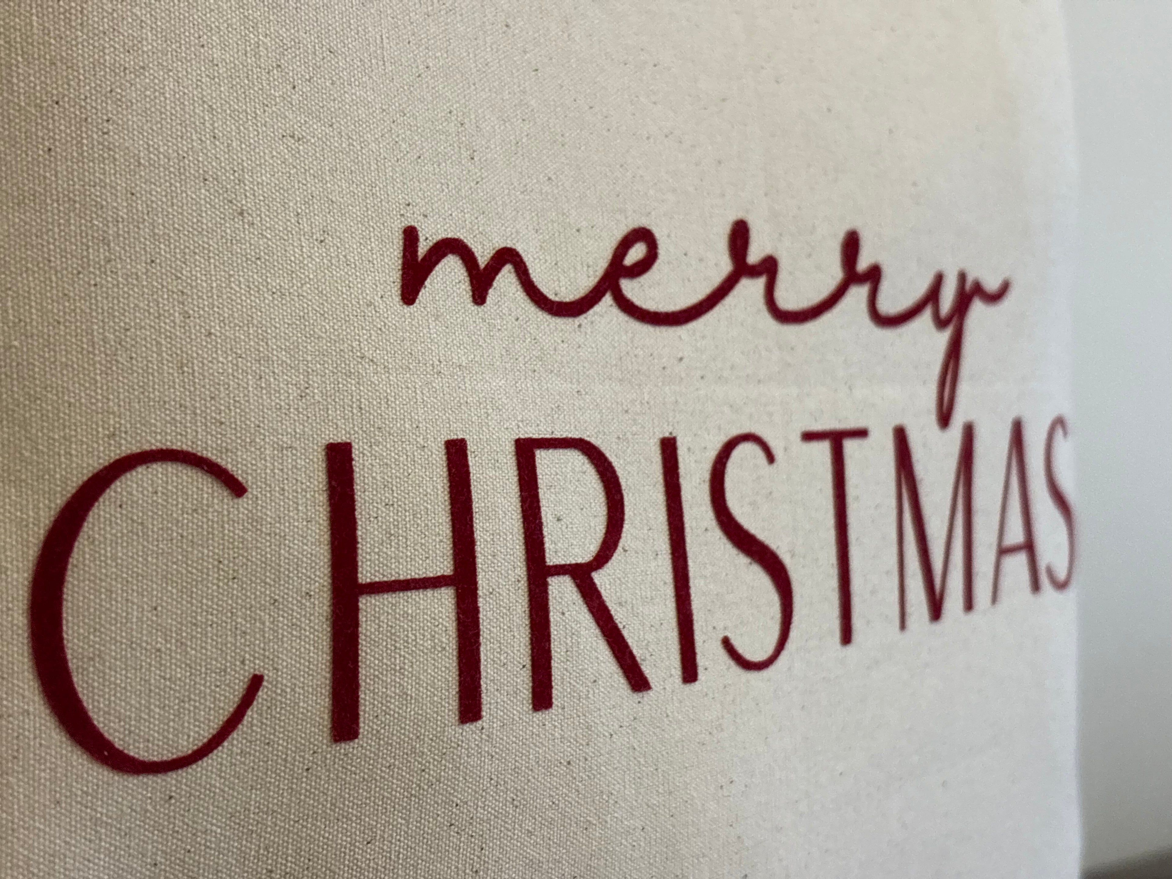 Kissenbezug Weihnachten 40x40 cm | handgemacht, fairtrade, Merry Christmas