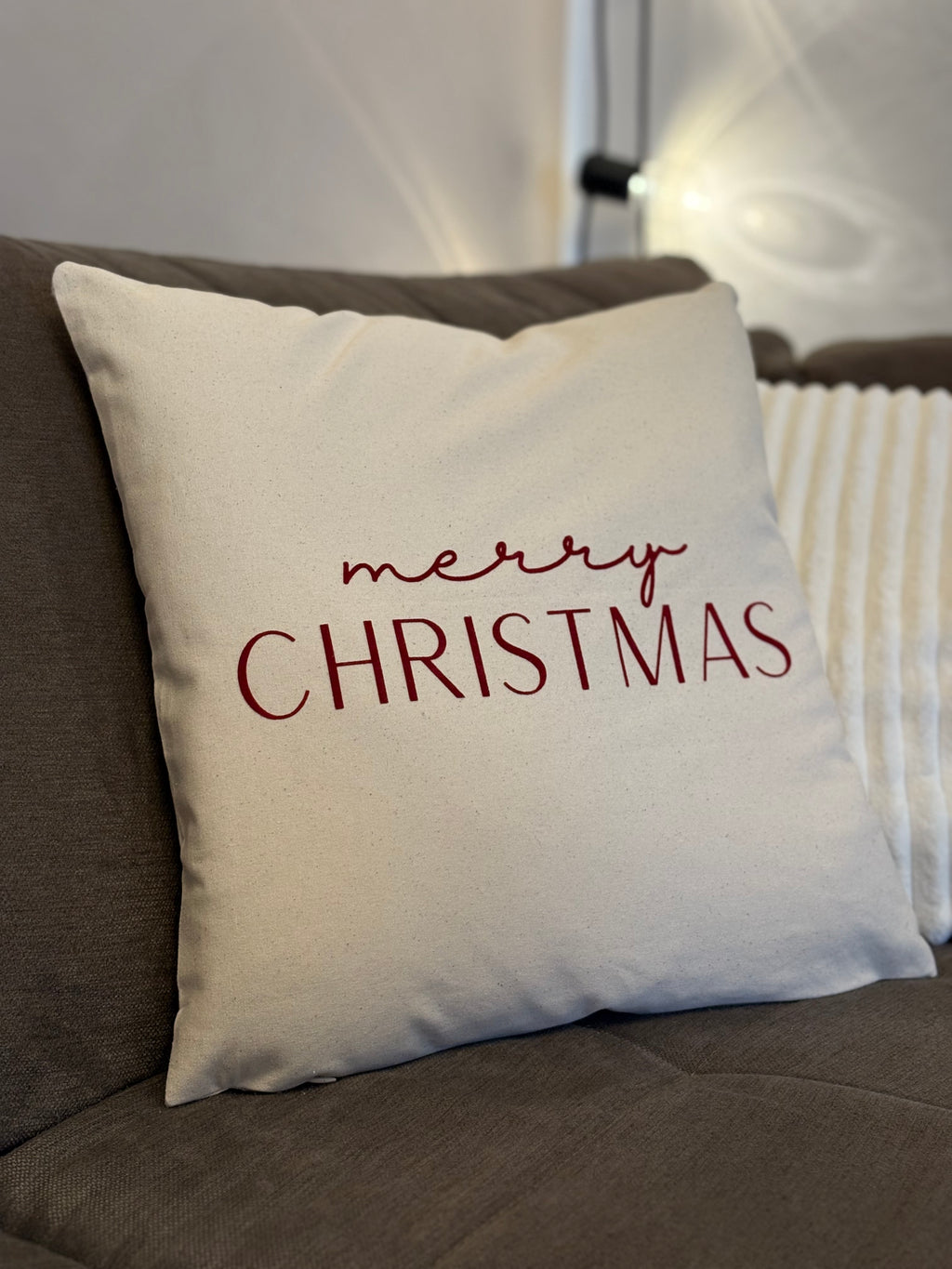 Kissenbezug Weihnachten 40x40 cm | handgemacht, fairtrade, Merry Christmas