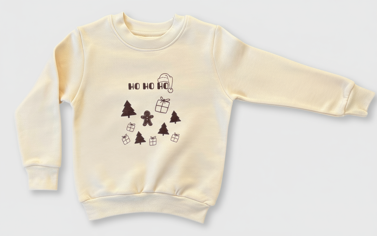 Weihnachtspullover Baby Kinder | Natural Christmas HoHoHo | mit Bio-Baumwolle in Zertifizierung