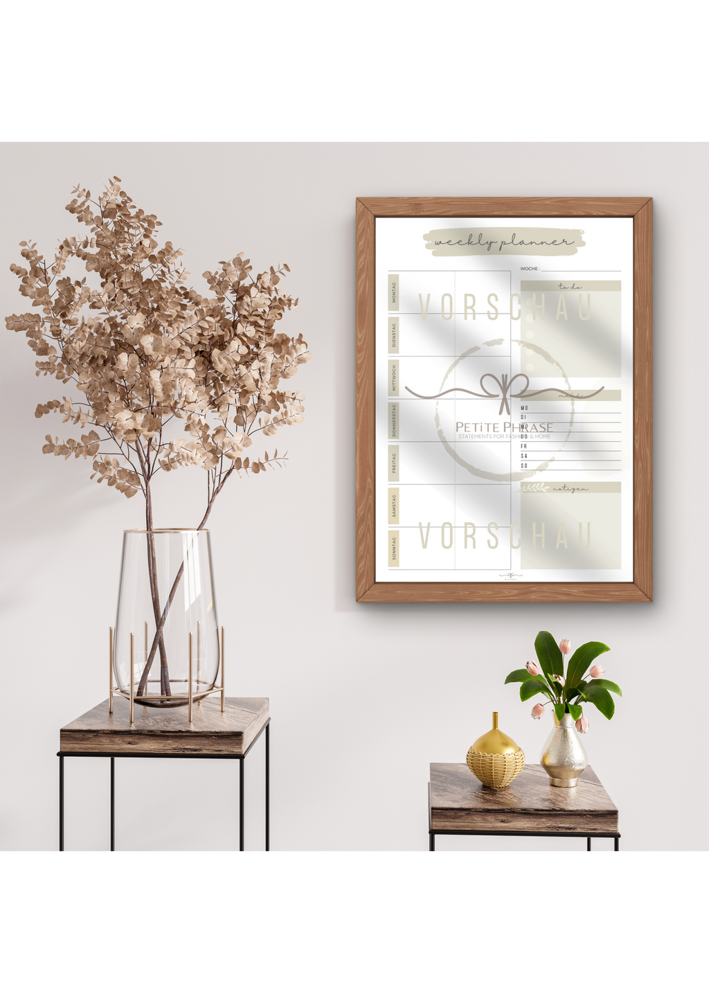 Wochenplaner | digital zum Ausdrucken | 2 Personen