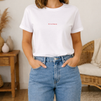 Women heavy Crop T-shirt | l‘amour toujours | Bio-Baumwolle in Zertifizierung