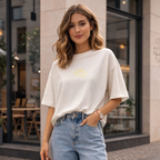 Women Boxy T-shirt | Lemon | Bio-Baumwolle