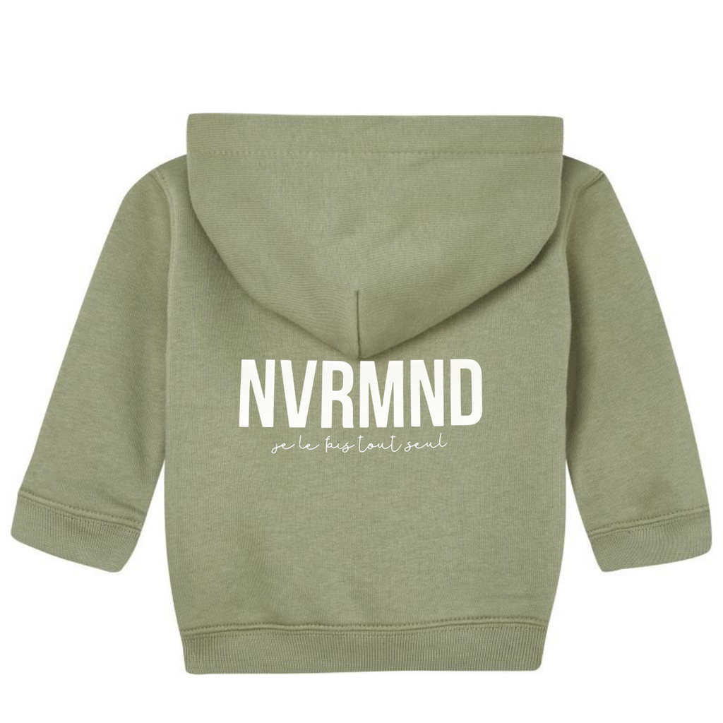 Baby Hoodie | NVRMND – je le fais tout seul | mit Bio-Baumwolle in Zertifizierung