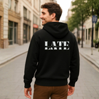 Heavy Oversize Zip-Hoodie Unisex | Late but worth it | mit Bio-Baumwolle